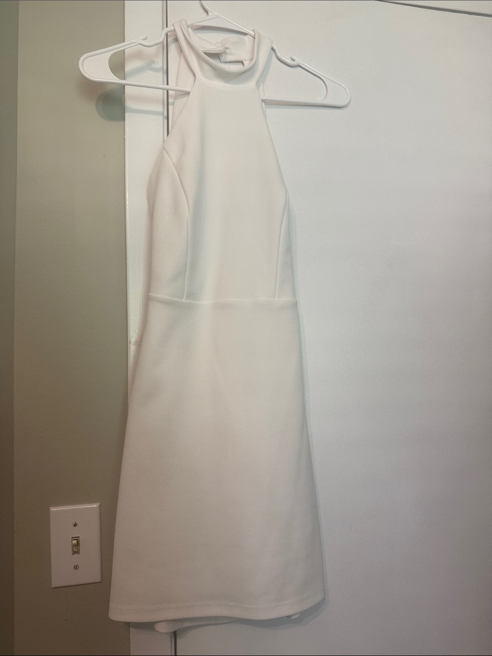 Lulus White Halter Neck Women's Dress